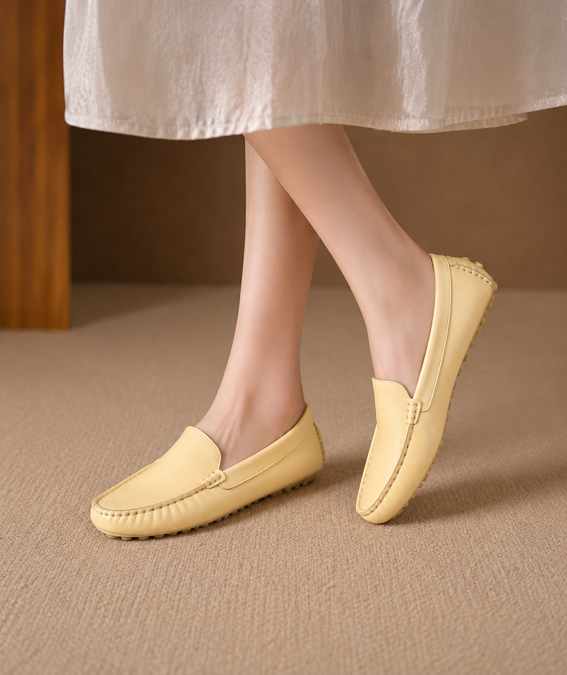 Mocassin Jaune Banane