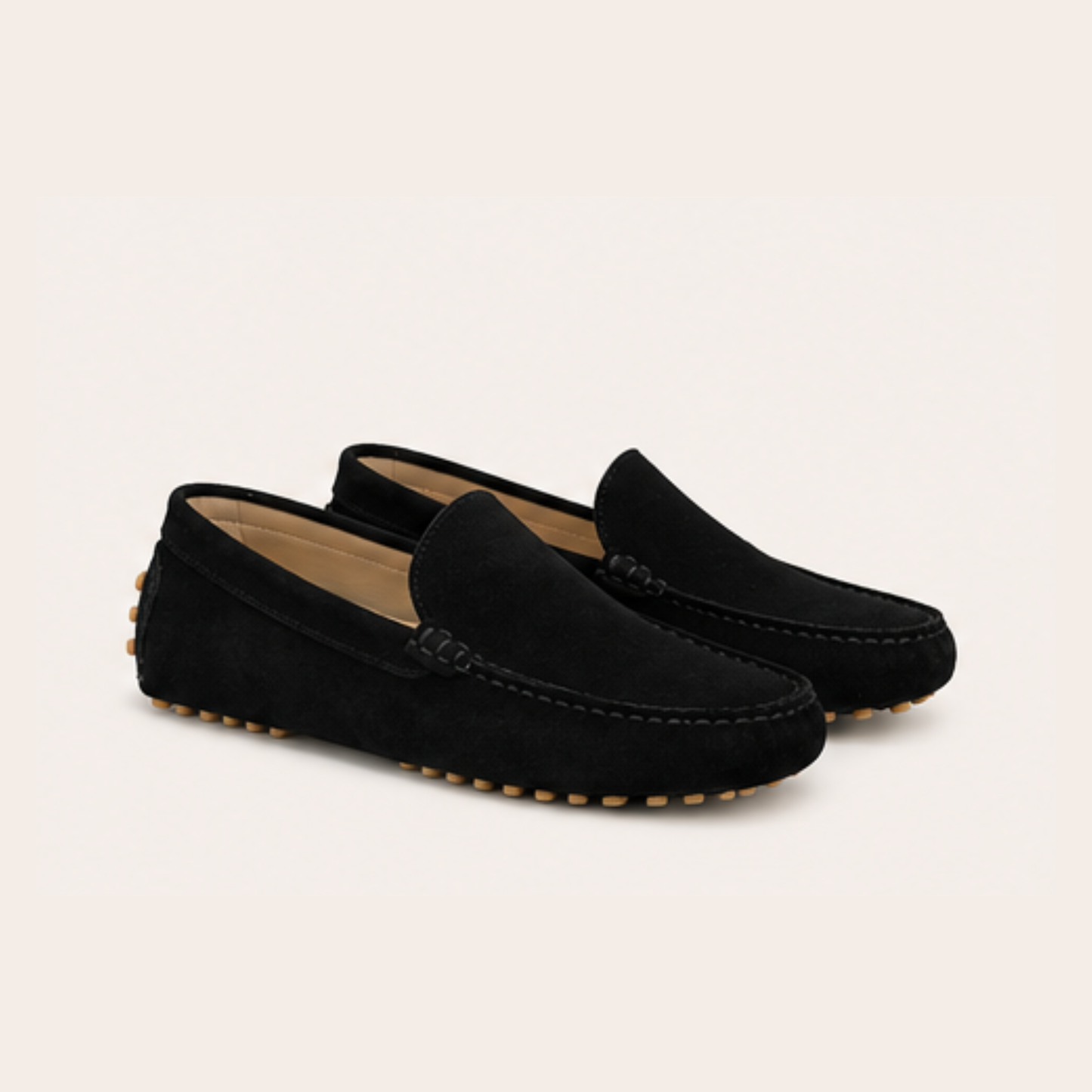 Mocassin Noir Daim