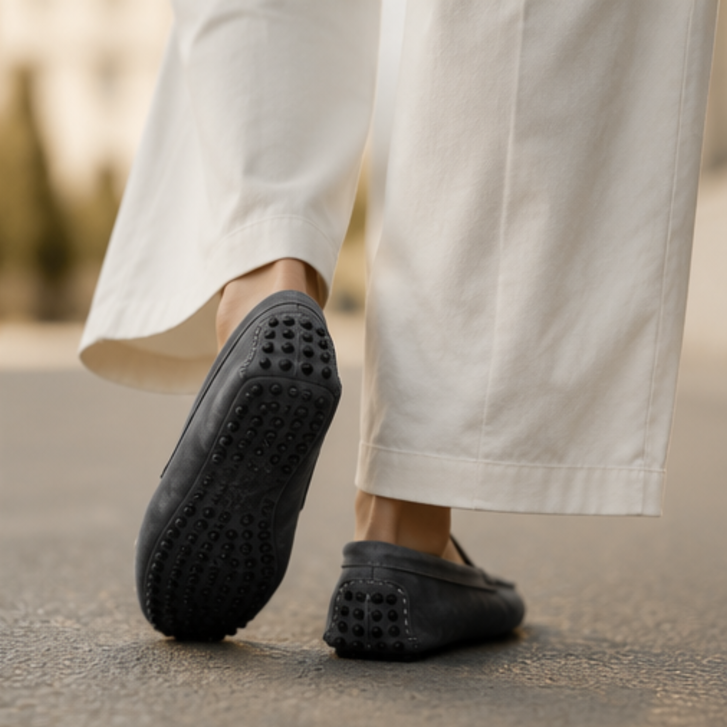 Mocassin Gris Daim