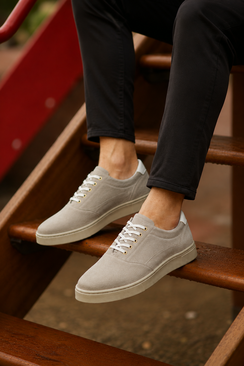 Sneakers Oxford Homme en Daim