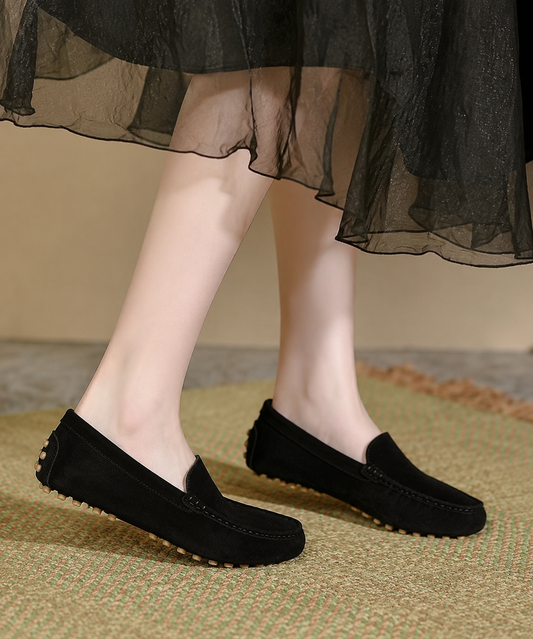 Mocassin Noir Daim